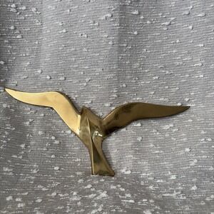 Brass Flying Soaring Seagull‎ Wall Hanging Bird Retro